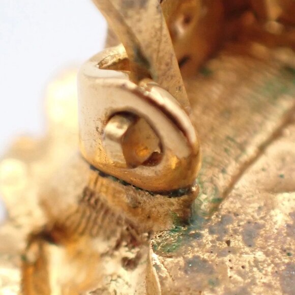 CHANEL CC Logo Imitation pearl Round Button Earrings Clip-On GHW 61RF537 - Picture 7 of 10